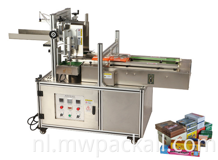 Semi Automatische kleine doos Hot Smelt afdichtingsmachine Koffie Karton Melt Gluer Machine